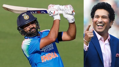 Rohit Sharma and Sachin Tendulkar.(Creimas, AFP)
