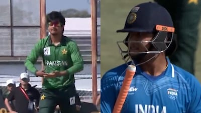 Saim Ayub (left) and Vaibhav Sooryavanshi (Screengrab)