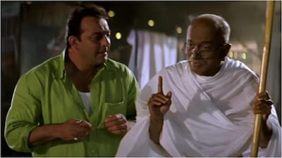 Sanjay Dutt shares a post on Gandhi Jayanti