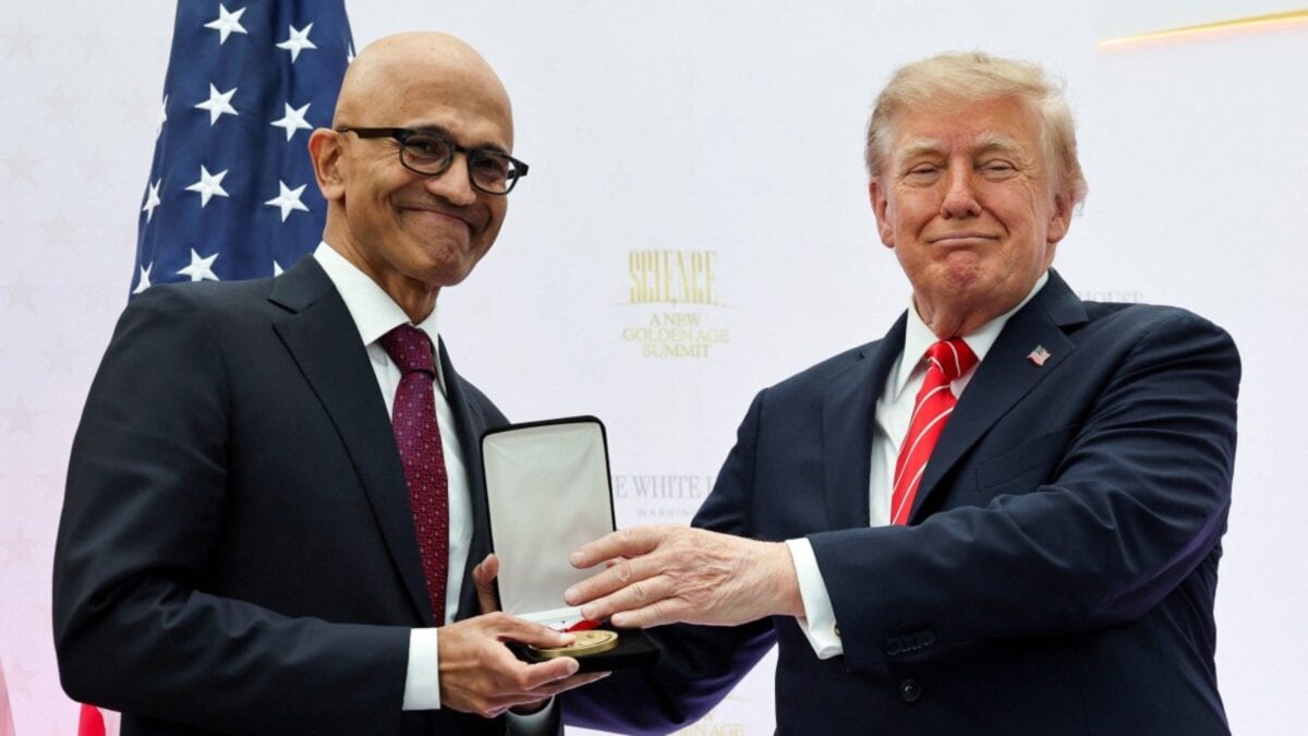Trump Honours Nadella Hours After Vance Targets Microsoft Over H-1B
