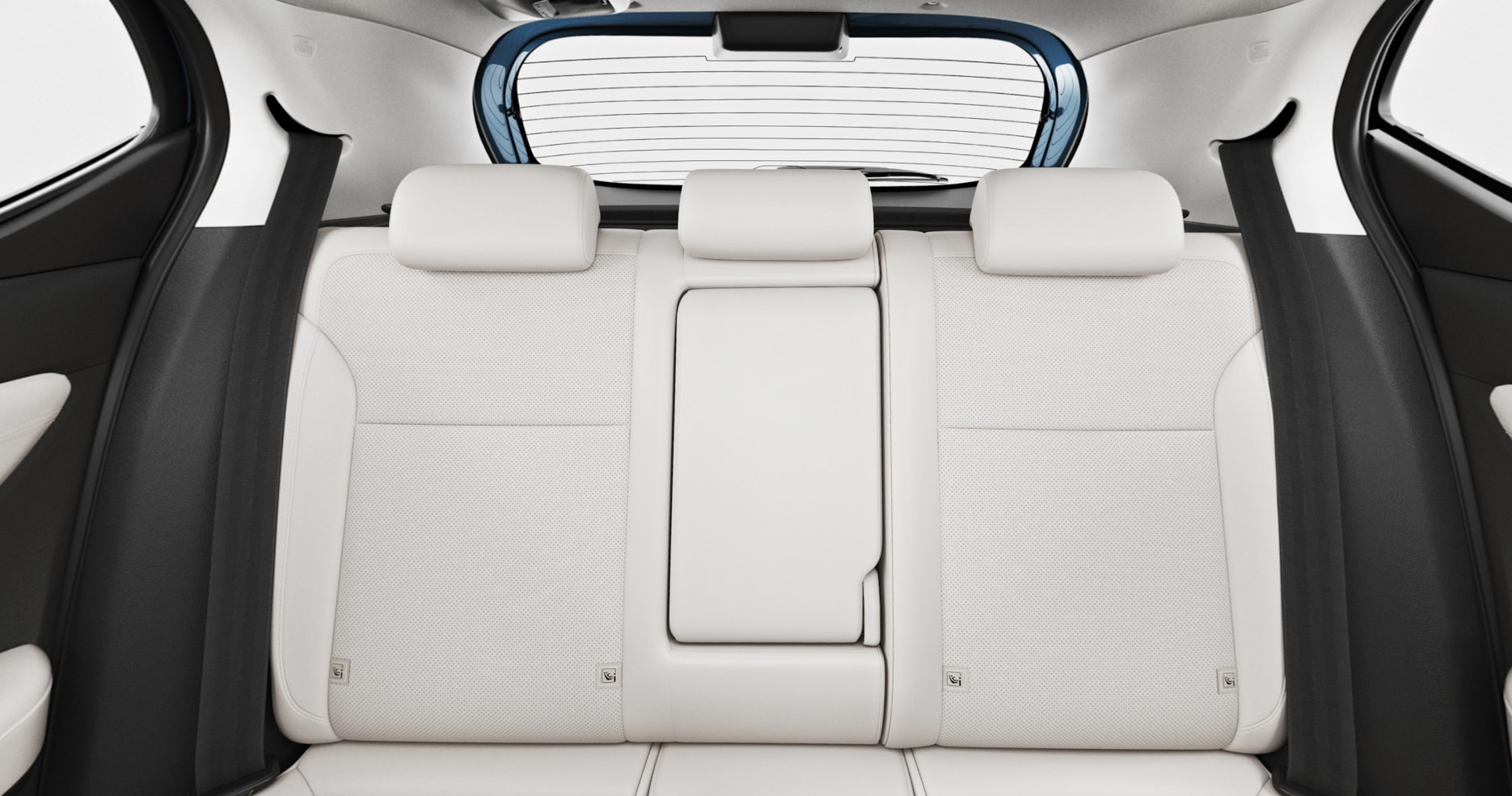 The Honda Elevate facelift gets a spacious rear bench finished in a light dual-tone upholstery. The Honda Elevate facelift gets a spacious rear bench finished in a light dual-tone upholstery.