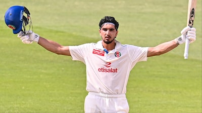 Sediqullah Atal becomes first Afghanistani to score century in 4th innings of a Test. (Picture Credit: X/@ACBofficials)