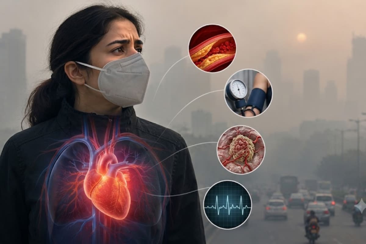 Delhi’s ‘Poor’ AQI Surges Past 290: Why Winter Smog Can Strain Your Heart Even Without Breathlessness