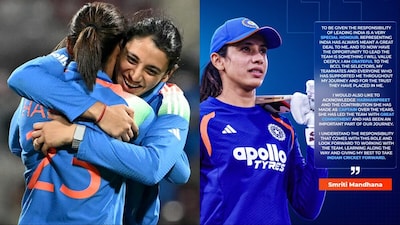 Smriti Mandhana hails Harmanpreet Kaur's contribution as India captain. (Picture Credit: AFP)