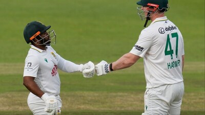 Temba Bavuma added 183 runs for 8th wicket with Simon Harmer on Tuesday. (Picture Credit: AP)