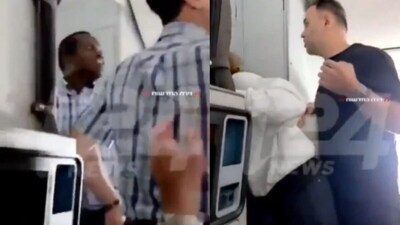 Screengrab of the video After Flydubai Co-Pilot Attack