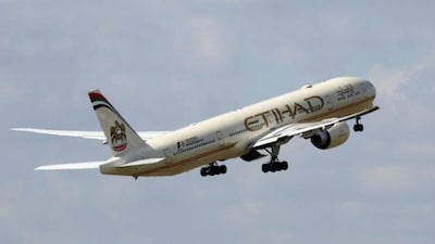 An Etihad Airways company aircraft. (File/Reuters)