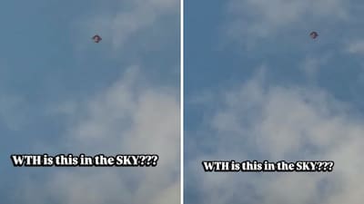 Some called it a kite, while others joked about aliens and UFOs. (Instagram/_meenal.verma_)