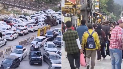 Manali, Shimla, Mussoorie and Nainital witnessed heavy congestion during the Gandhi Jayanti weekend (Image-X/@ANI)