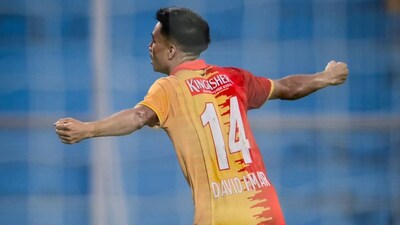 David Hmar scored a brace against Al Shorta (Picture credit: Instagram @eastbengalfootballclub)