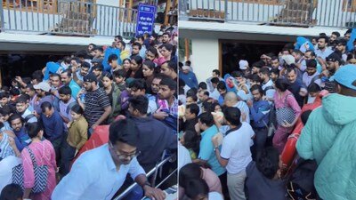 A video from Kainchi Dham has drawn attention to the massive crowds gathering at the popular spiritual destination (Image-Instagram/@dinesh_bora_uk_01)