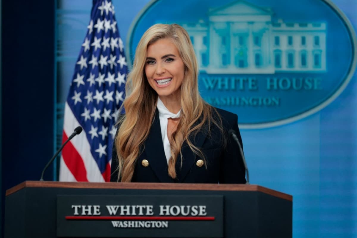 'My President, Sorry, My Husband': Trump's New White House Press Secretary Katie Zacharia’s Awkward Debut Goes Viral