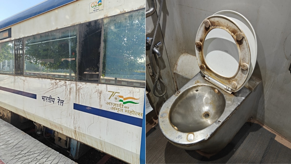 ‘One Of The Dirtiest’: Vande Bharat’s 'Shabby' Condition Stuns Passenger, Photos Of Rusted Toilets, Dirty Interiors Go Viral