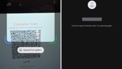 The app showed a currency conversion error. (X/@nikhilgeorge)