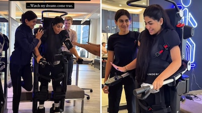 Her repeated “Oh my God!” says it all as she experiences movement with Eve. (Instagram/Jessica Tawil)