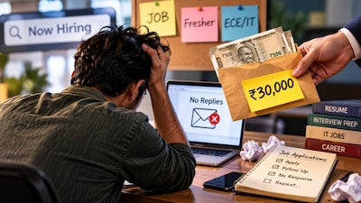 Landing a job has become so frustrating for one fresher that he is now willing to shell out ₹30,000 for a helping hand (Image-AI)