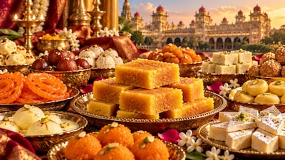 India is home to an incredible variety of traditional sweets, each with its own distinctive flavour, preparation technique and cultural significance. While every region boasts its own special delicacies, one South Indian favourite has earned a reputation as the ‘King of Sweets’. The sweet in question is Mysore Pak, a beloved delicacy that traces its origins to Karnataka and is closely associated with the royal heritage of Mysore. (Image-AI)