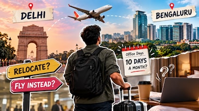 A Bengaluru job does not necessarily mean leaving Delhi, at least according to one professional (Image-Reddit/@r/IndianWorkplace)