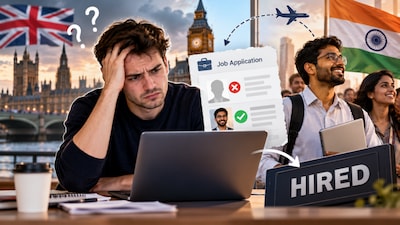 A Londoner's complaint about losing a job to a candidate from India has triggered a debate online (Image-AI)