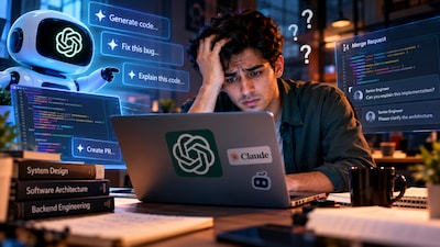 A techie’s honest account of his growing dependence on AI for coding has struck a chord online (Image-AI)