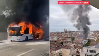 Videos from France’s violent protests showing burning vehicles, fires, and streets engulfed in smoke are going viral across social media (Image-X/@MarioNawful)
