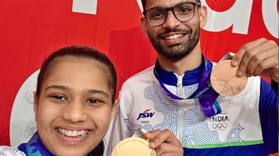 Diya Chitale and Manush Shah (Picture credit: Instagram @diyachitalett)