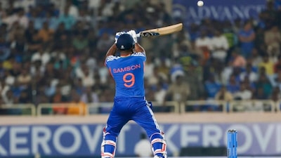 Sanju Samson scored a 41-ball 82 against West Indies (Picture credit: BCCI)