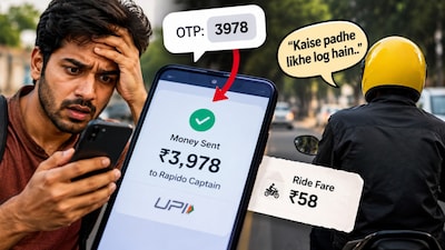 A man has sparked a discussion on Reddit after claiming that he accidentally paid nearly ₹4,000 for a Rapido ride worth just ₹58 (Image-AI)