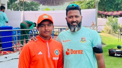Wasim Jaffer with Vaibhav Sooryavanshi.(Instagram)
