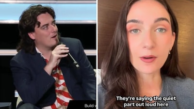 Lawyer Cheyenne Hunt accused him of backing a “radical forced marriage agenda”. (X/@dnapway and Instagram/Cheyenne Hunt)