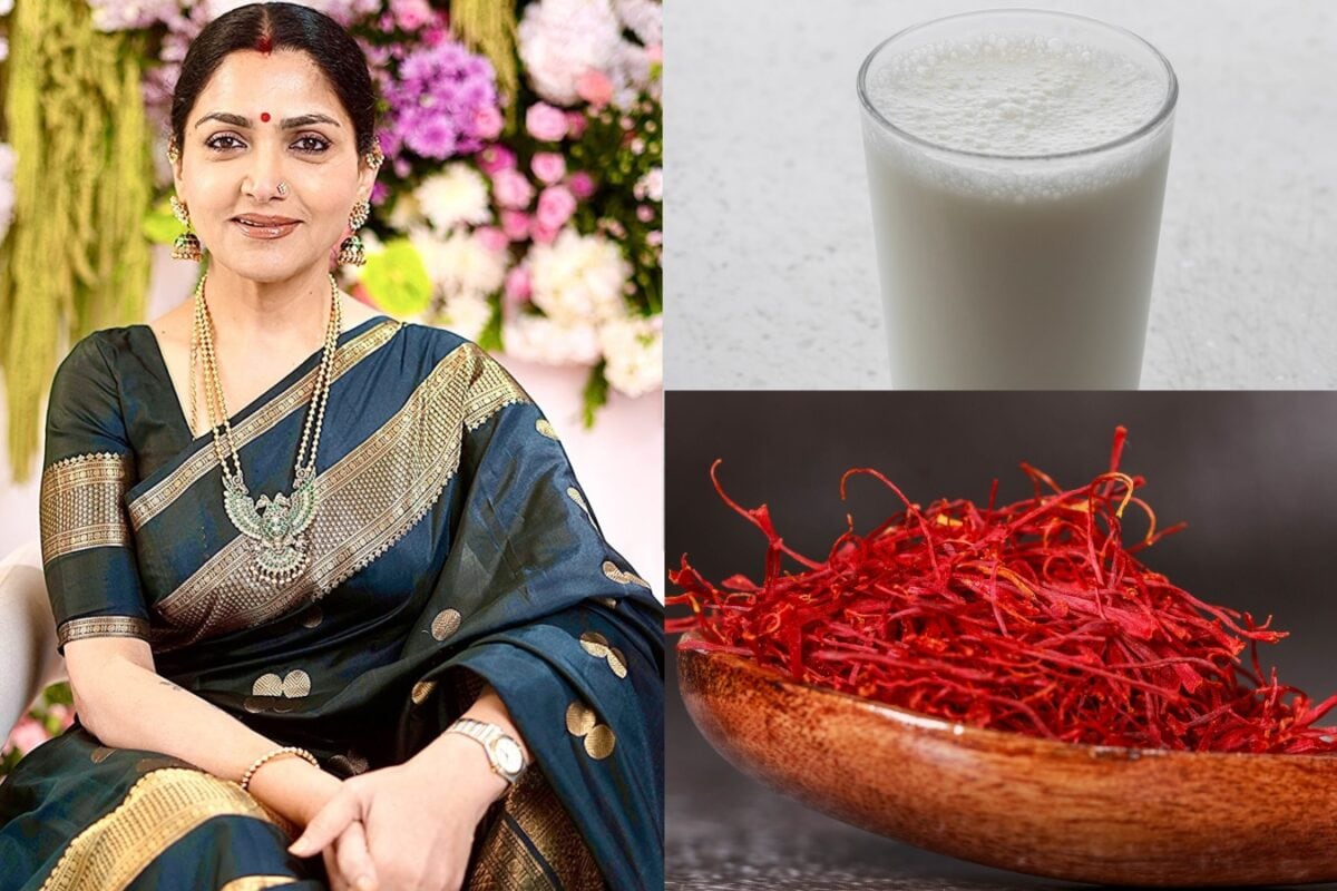 At 56, Kushboo Sundar Uses  Raw Milk And Saffron For Skin That Ages Beautifully