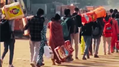 Surat is experiencing an early festive-season movement of migrant workers against the backdrop of a genuine labour dispute. (X/@bornauthority)
