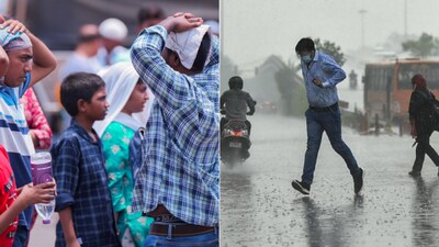 Delhi recorded its wettest October day in four years on Monday, while Mumbai endured its first post-monsoon heatwave warning.