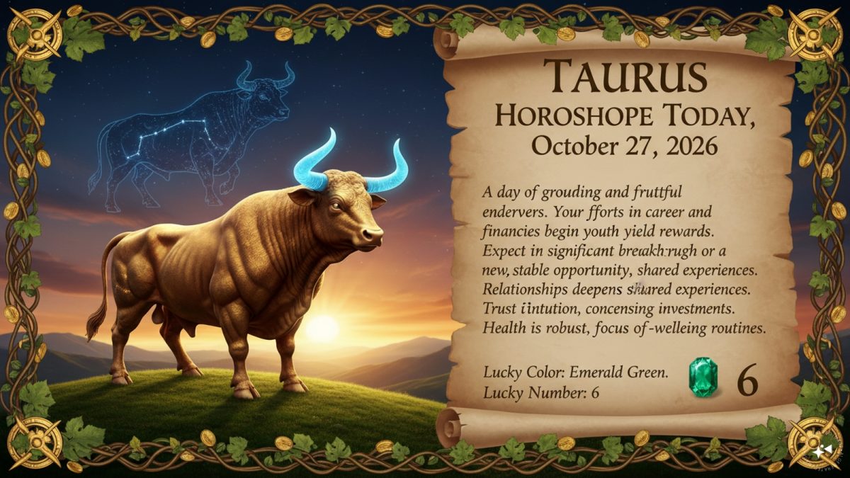 Taurus Horoscope Today, October 27, 2026