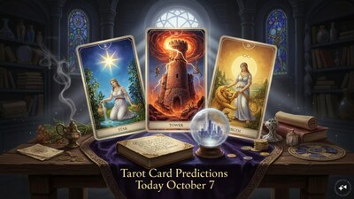 Tarot Card Predictions Today October 7 Card Reading 2026 Daily Tarot Card Reading for All Zodiac Signs. (AI generated image)