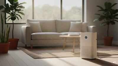 A small purifier working in a large living room may spend the whole day trying very hard without achieving much. 