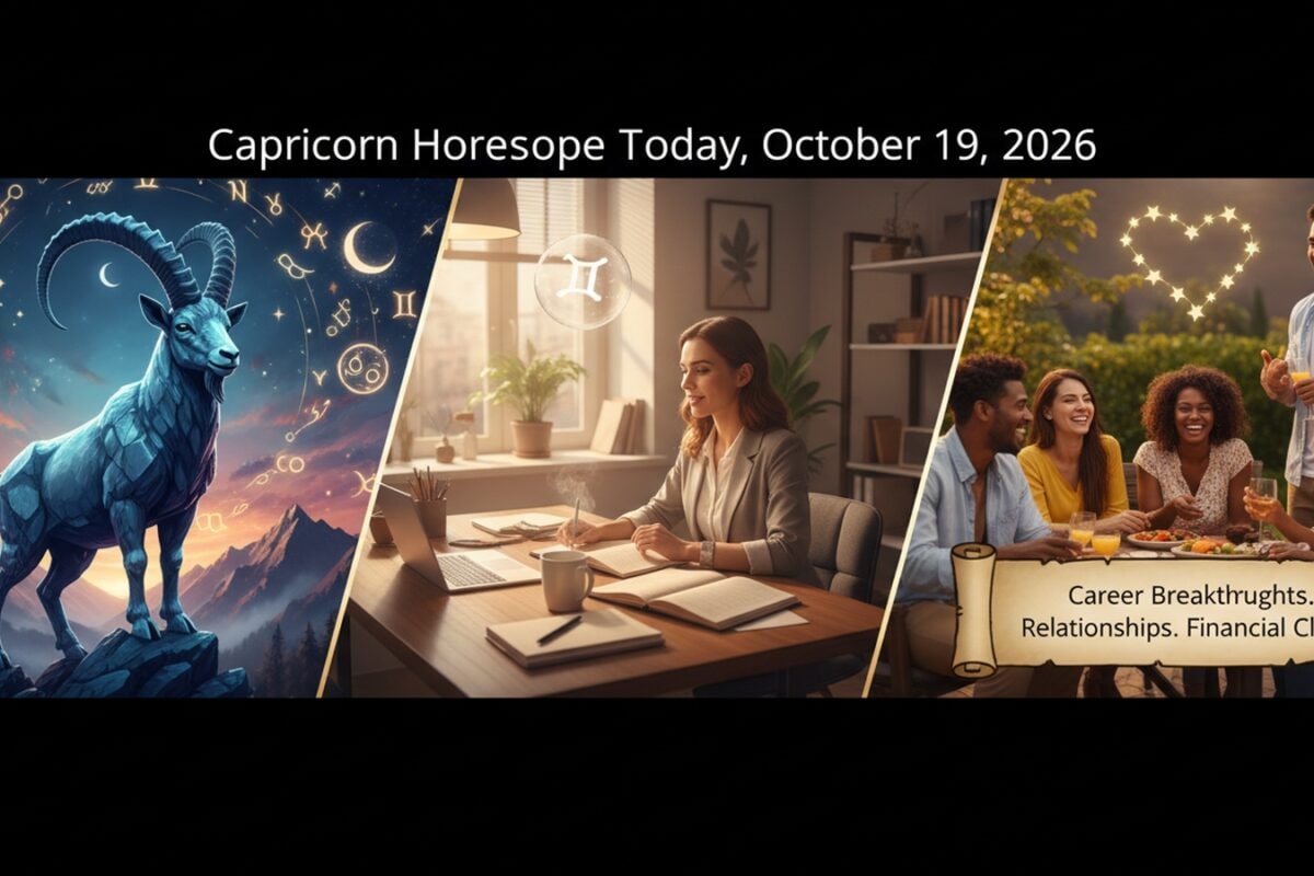 Capricorn Horoscope Today, October 19, 2026