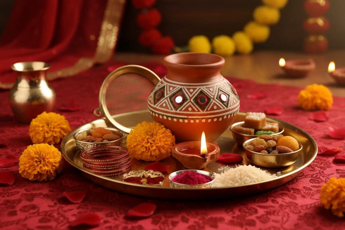 Karwa Chauth 2026 Puja Samagri List: Check All Essential Items Required For Vrat