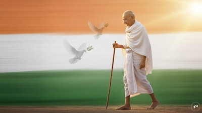 October 2 marks Mahatma Gandhi’s birth anniversary and the International Day of Non-Violence. (AI photo)