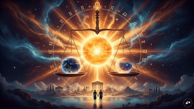 Sun Transit in Libra 2026: The Sun will leave Virgo and enter Libra, where it will remain until November 16, 2026. (AI photo)