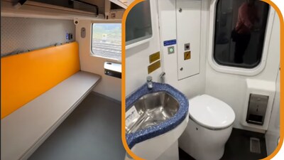 Indian Railways News: The bio-toilets in the Vande Bharat Sleeper trains feature sensor-operated flushing and are designed to support improved hygiene onboard. (Instagram/@200journeys)