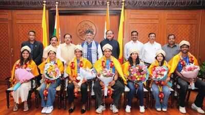 Eight Karnataka athletes won medals at the Asian Games 2026.
