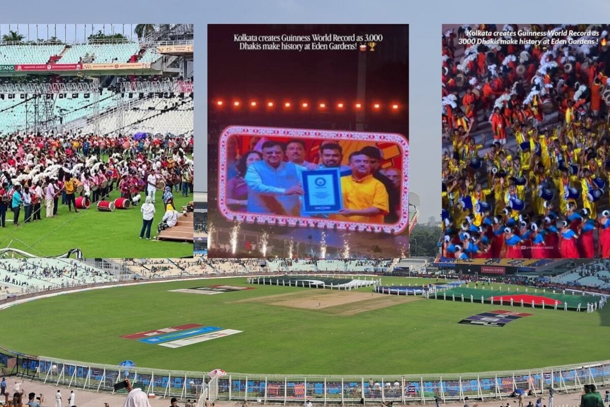 3000 Dhakis Set Guinness World Records In Kolkata’s Eden Garden Stadium On Mahalaya