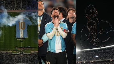 Lionel Messi received a memorable farewell. (AP Photo)