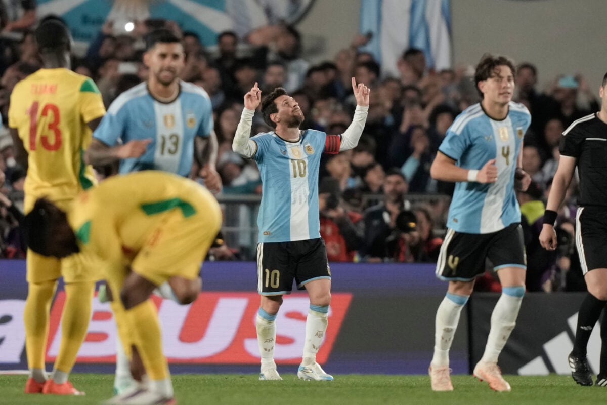 Fans Erupt As Lionel Messi Scores In His Final Match For Argentina | Watch