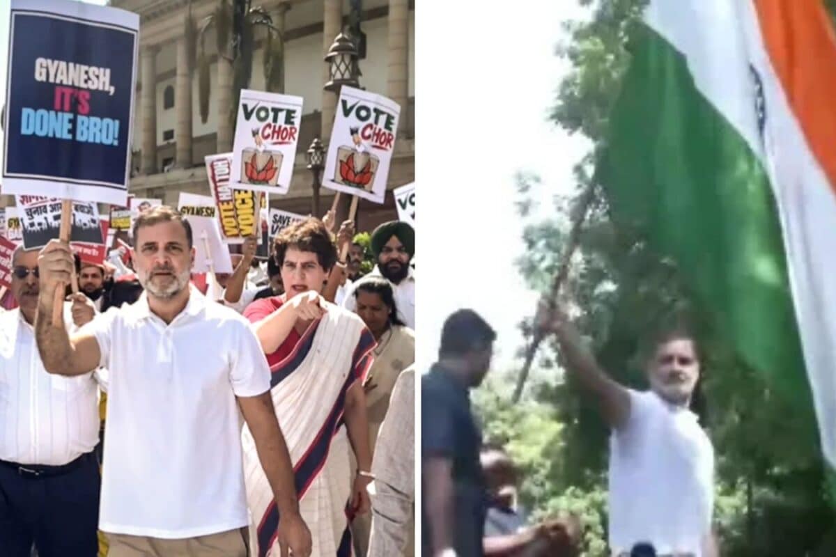 Rahul Gandhi Detained, Released Later During ECI March To Demand Gyanesh Kumar's Resignation
