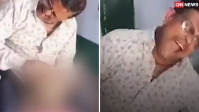 A clip from the viral video.