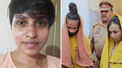 Shraddha Walkar (left), Muskan and her partner Sahil Shukla. (PTI File)