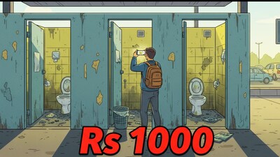 The NHAI is offering a Rs 1,000 FASTag recharge reward to travelers who report dirty toilets at toll plazas via the RajmargYatra app. 