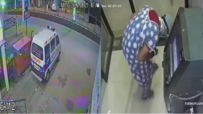 CCTV footage captured the suspects arriving at the ATM in an ambulance at around 1 am to 1.30 am.